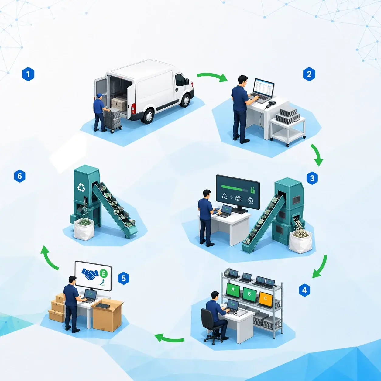 Premier IT Disposal Laptop recycling process